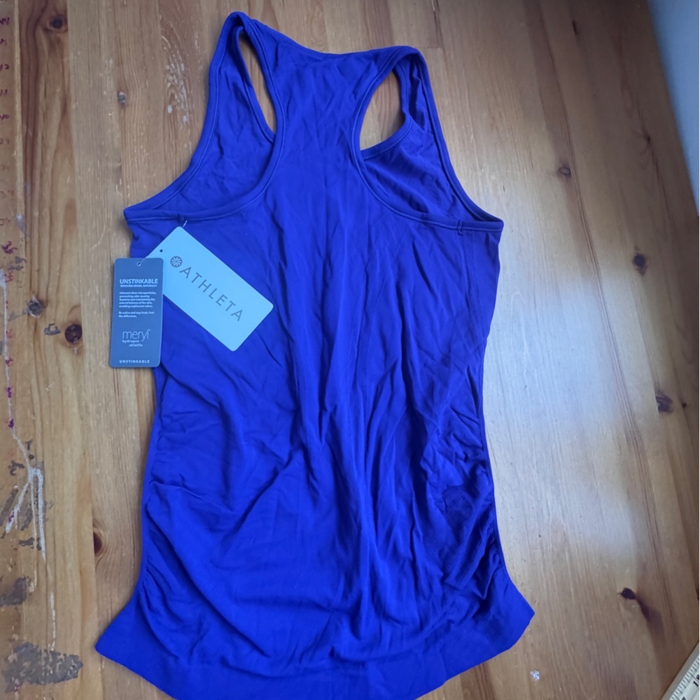 Athleta speedlight purple racer back tank top NWT size Xs - Picture 6 of 16